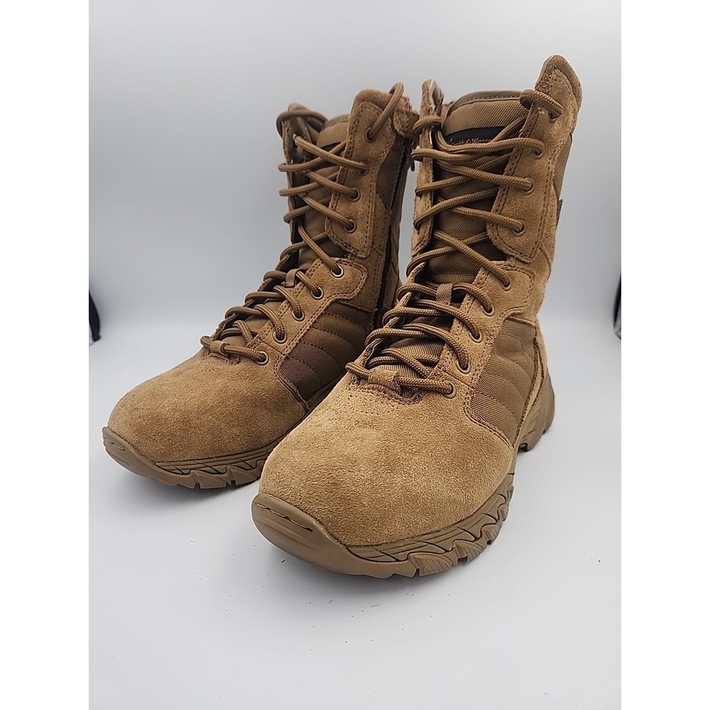 Smith‎ & Wesson Breach 2.0 8" Side Zip Tactical Boots in Coyote Combat Size 7